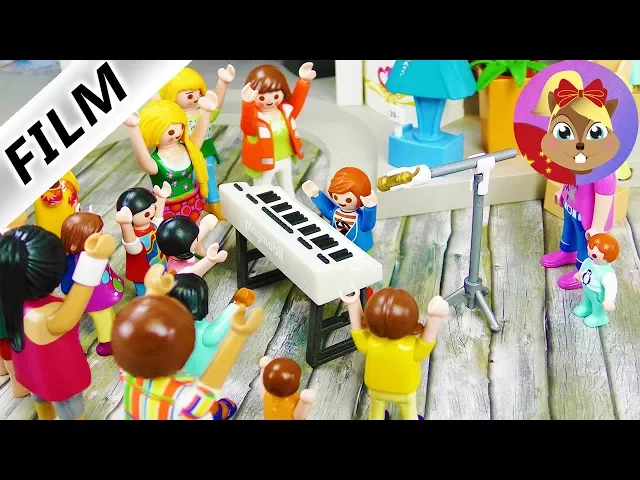 摩比游戏 playmobil 玩偶影片 小尤变成明星 成名上电视了